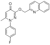CAS#: 146824-88-6， 1-(4-Fluorophenyl)-6-Methyl-3-(Quinolin-2-Ylmethoxy)Pyridazin-4-One
