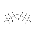 structure of CAS# 146829-79-0, 2,2'-Oxybis(Tetrafluoroethanesulfonyl Fluoride);1,5-Bis(fluorosulfonyl)octafluoro-3-oxapentane;2,2'-oxybis(1,1,2,2-tetrafluoroethanesulfonyl fluoride);BIS(2-FLUOROSULFONYLTETRAFLUOROETHYL)ETHER
