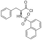 结构式 CAS# 146864-62-2, (alphaS)-alpha-[(1-萘基磺酰基)氨基]-苯丙酰氯