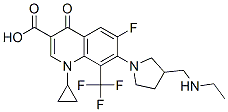 CAS#: 146981-04-6， 1-Cyclopropyl-7-[3-(Ethylaminomethyl)Pyrrolidin-1-Yl]-6-Fluoro-4-Oxo-8-(Trifluoromethyl)Quinoline-3-Carboxylic Acid
