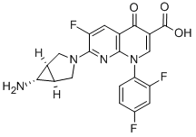 CAS#: 147059-72-1， (1R,5R,6R)-7-(6-Amino-3-Azabicyclo[3.1.0]Hex-3- Yl)-1-(2,4-Difluorophenyl)-6-Fluoro-1,4- Dihydro-4-Oxo-1,8-Naphthyridine-3-Carboxylic Acid