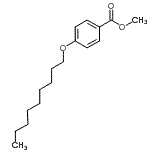 structure of CAS# 147080-44-2, Methyl 4-(Nonyloxy)Benzoate;METHYL 4-N-NONYLOXYBENZOATE;Methyl 4-nonyloxybenzoate;methyl-4-n-nonyloxybenzoate