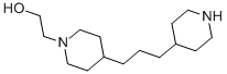 structure of CAS# 14712-23-3, 1-[N-(2-Hydroxyethyl)-4'-Piperidyl]-3-(4'-Piperidyl)Propane;2-[4-[3-(4-Piperidyl)Propyl]-1-Piperidyl]Ethanol;2-[4-[3-(4-Piperidinyl)Propyl]-1-Piperidinyl]Ethanol;St5443692