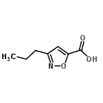 structure of CAS# 14716-92-8, 3-Propylisoxazole-5-Carboxylic Acid;3-propyl-1,2-oxazole-5-carboxylic acid;3-propylisoxazole-5-carboxylic acid;3-Propyl-isoxazole-5-carboxylic acid