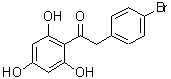 structure of CAS# 147220-80-2, 2-(4-Bromophenyl)-1-(2,4,6-Trihydroxyphenyl)Ethanone;2-(4-bromophenyl)-1-(2,4,6-trihydroxyphenyl)ethan-1-one;4Â¿-bromo-2,4,6-trihydroxydeoxybenzoin;AIDS348787