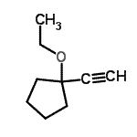 CAS#: 147298-23-5， 1-Ethoxy-1-Ethynylcyclopentane