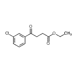 结构式 CAS# 147374-00-3, 乙基4-(3-氯苯基)-4-氧代丁酸酯
