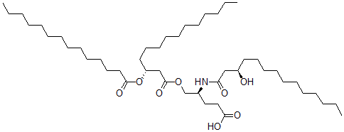 CAS#: 147376-46-3， (4S)-4-[[(3R)-3-Hydroxytetradecanoyl]Amino]-5-[(3R)-3-Tetradecanoyloxytetradecanoyl]Oxypentanoic Acid
