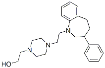 CAS#: 14760-56-6， 4-[2-(2,3,4,5-Tetrahydro-3-Phenyl-1H-1-Benzazepin-1-Yl)Ethyl]-1-Piperazineethanol