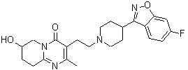 CAS#: 147663-04-5， 3-{2-[4-(6-Fluoro-1,2-Benzoxazol-3-Yl)-1-Piperidinyl]Ethyl}-7-Hydroxy-2-Methyl-6,7,8,9-Tetrahydro-4H-Pyrido[1,2-a]Pyrimidin-4-One