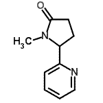 CAS 登录号：147732-31-8， 1-甲基-5-(2-吡啶基)-2-吡咯烷酮