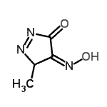 CAS#: 147738-84-9， (4Z)-4-(Hydroxyimino)-5-Methyl-4,5-Dihydro-3H-Pyrazol-3-One