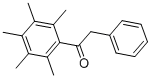 structure of CAS# 147834-57-9, 1-(Pentamethylphenyl)-2-Phenyl-Ethanone;2',3',4',5',6'-Pentamethyl-2-Phenylacetophenone, 95%;1-(2,3,4,5,6-PENTAMETHYLPHENYL)-2-PHENYLETHAN-1-ONE;1-PENTAMETHYLPHENYL-2-PHENYLETHAN-1-ONE