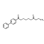 structure of CAS# 147862-41-7, Ethyl 7-(4-Biphenylyl)-7-Oxoheptanoate;ethyl 7-(4-biphenyl)-7-oxoheptanoate