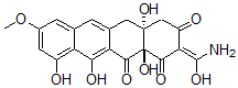 CAS#: 148084-40-6， (2Z,4aS,12aR)-2-(Amino-Hydroxymethylidene)-4a,10,11,12a-Tetrahydroxy-8-Methoxy-4,5-Dihydrotetracene-1,3,12-Trione