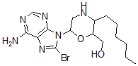 CAS#: 148143-68-4， [6-(6-Amino-8-Bromopurin-9-Yl)-3-Hexylmorpholin-2-Yl]Methanol