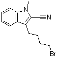 CAS 登录号：148237-18-7， 3-(4-溴丁基)-1-甲基-1H-吲哚-2-甲腈