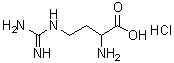 结构式 CAS# 1483-00-7, 2-氨基-4-亚氨基甲酰胺基丁酸盐酸盐(1:1)