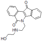 CAS 登录号：148317-76-4， 6-[2-(2-羟基乙基氨基)乙基]茚并[3,2-c]异喹啉-5,11-二酮