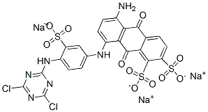 CAS#: 14835-74-6， Trisodium 5-Amino-8-[[4-[(4,6-Dichloro-1,3,5-Triazin-2-Yl)Amino]-3-Sulphonatophenyl]Amino]-9,10-Dihydro-9,10-Dioxoanthracenedisulphonate