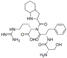 CAS#: 148383-07-7， (2S)-2-[2,3,3a,4,5,6,7,7a-Octahydro-1H-Indole-2-Carbonyl-[(2R)-2-[[(2S)-2-Amino-3-Hydroxypropanoyl]Amino]-3-Phenylpropanoyl]Amino]-5-(Diaminomethylideneamino)Pentanoic Acid