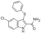 CAS#: 148473-16-9， 5-Chloro-3-Phenylsulfanyl-1H-Indole-2-Carboxamide
