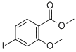 结构式 CAS# 148490-97-5, 4-碘-2-甲氧基-苯甲酸甲酯