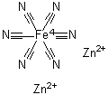 CAS#: 14883-46-6， Dizinc Hexakis(Cyano-kappac)Ferrate(4-)