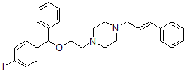 CAS#: 148832-04-6， 1-[2-[(4-Iodophenyl)-Phenylmethoxy]Ethyl]-4-[(E)-3-Phenylprop-2-Enyl]Piperazine