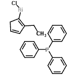 CAS 登录号：149272-90-2， 氯(2-乙基-1,3-环戊二烯-1-基)镍-三苯基膦(1:1)
