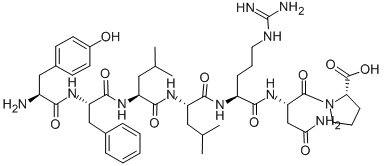 CAS#: 149440-16-4， L-Tyrosyl-L-Phenylalanyl-L-Leucyl-L-Leucyl-L-Arginyl-L-Asparaginyl-L-Proline