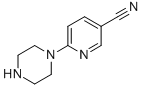 结构式 CAS# 149554-29-0, 6-(1-哌嗪基)-3-吡啶甲腈