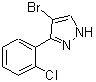 CAS 登录号：149739-70-8， 4-溴-3-(2-氯苯基)-1H-吡唑