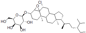 CAS#: 149864-63-1， (3beta,4beta,5beta,6alpha)-6-Chloro-4,5-Epoxystigmastan-3-Yl beta-D-Glucopyranoside