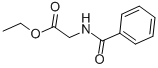 structure of CAS# 1499-53-2, Ethyl Hippurate;2-[(Oxo-Phenylmethyl)Amino]Acetic Acid Ethyl Ester;2-(Benzoylamino)Acetic Acid Ethyl Ester;Ethyl 2-(Phenylcarbonylamino)Ethanoate