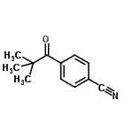 structure of CAS# 150009-08-8, 4-(2,2-Dimethylpropanoyl)Benzonitrile;4'-Cyano-2,2-dimethylpropiophenone