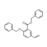 CAS 登录号：150258-60-9， 2-(苄氧基)-5-甲酰基苯甲酸苄酯