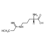 结构式 CAS# 150403-96-6, N<sup>5</sup>-亚氨代丙酰基-L-鸟氨酸盐酸盐(1:1)