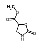 structure of CAS# 15042-69-0, Methyl 2-Oxo-1,3-Oxazolidine-5-Carboxylate;methyl 2-oxooxazolidine-5-carboxylate