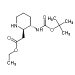 CAS#: 150618-13-6， Ethyl [(2R,3S)-3-({[(2-Methyl-2-Propanyl)Oxy]Carbonyl}Amino)-2-Piperidinyl]Acetate
