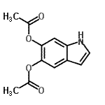结构式 CAS# 15069-79-1, 1H-吲哚-5,6-二基二乙酸酯