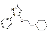 CAS#: 15083-51-9， 1-[2-[(3-Methyl-1-Phenyl-1H-Pyrazol-5-Yl)Oxy]Ethyl]Piperidine