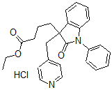 CAS#: 150897-91-9， Ethyl 4-[2-Oxo-1-Phenyl-3-(Pyridin-4-Ylmethyl)Indol-3-Yl]Butanoate Hydrochloride