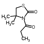 CAS#: 150968-16-4， 4,4-Dimethyl-3-Propionyl-1,3-Thiazolidin-2-One