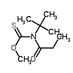CAS#: 150968-23-3， O-Methyl (2-Methyl-2-Propanyl)Propionylcarbamothioate