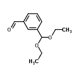 structure of CAS# 150990-60-6, 3-(Diethoxymethyl)Benzaldehyde;3- BENZALDEHYDE97;3-(Diethoxymethyl)benzaldehyde;635839_ALDRICH