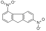 structure of CAS# 15110-74-4, 2,5-Dinitrofluorene;Aids019510;Fr-0158