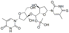 CAS#: 151165-76-3， [2-(Hydroxymethyl)-5-(5-Methyl-2,4-Dioxopyrimidin-1-Yl)Oxolan-3-Yl] [2-Hydroxy-4-(5-Methyl-2-Oxo-4-Sulfanylidenepyrimidin-1-Yl)Cyclopentyl]Methyl Hydrogen Phosphate