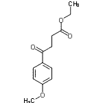 structure of CAS# 15118-67-9, Ethyl 4-(4-Methoxyphenyl)-4-Oxobutanoate;3-(4-Methoxybenzoyl)propionic acid ethyl ester;4-(4-methoxyphenyl)-4-oxo-butyric acid ethyl ester;4-(4-Methoxy-phenyl)-4-oxo-butyric acid ethyl ester