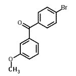 结构式 CAS# 151239-47-3, (4-溴苯基)(3-甲氧基苯基)甲酮